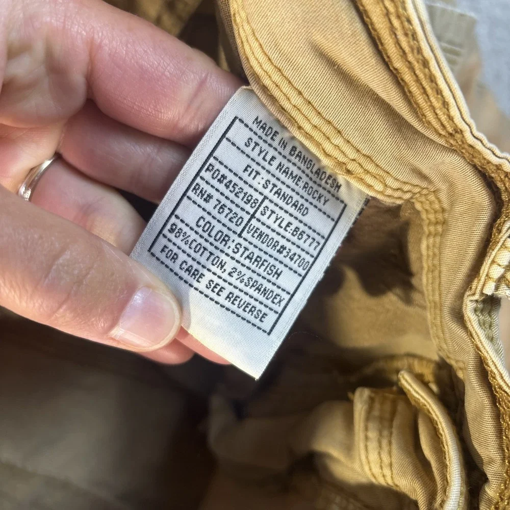 BKE Shorts Men's 34 Starfish Brown Rocky Chino Buckle Preppy Distressed Stretch - Picture 4 of 8